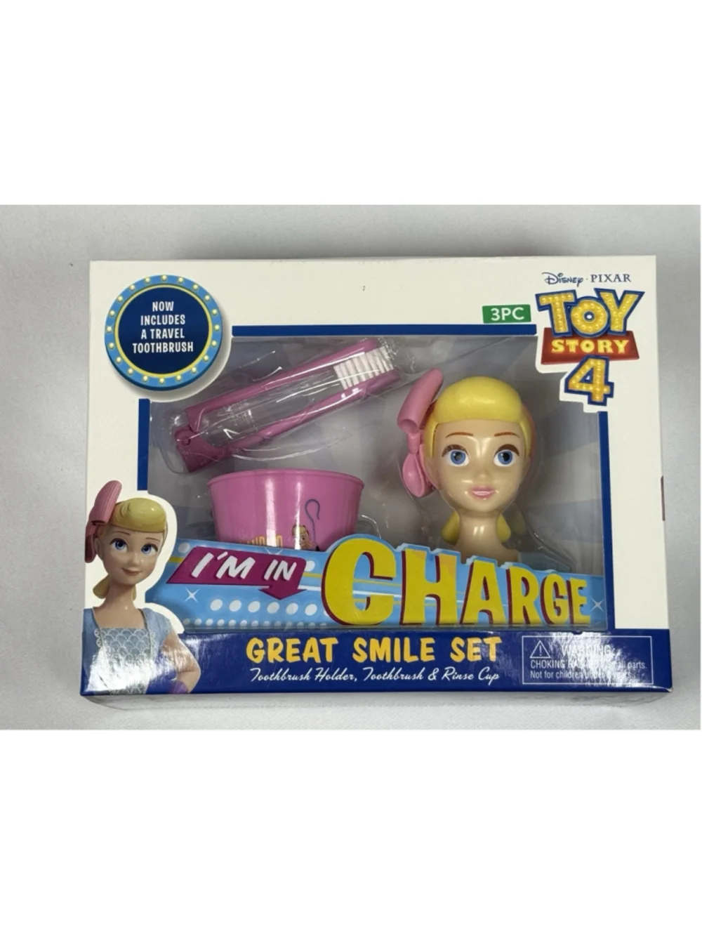 Toothbrush Holder Rinse Cup Set Disney Pixar Toy Story 4 I’m in Charge NEW